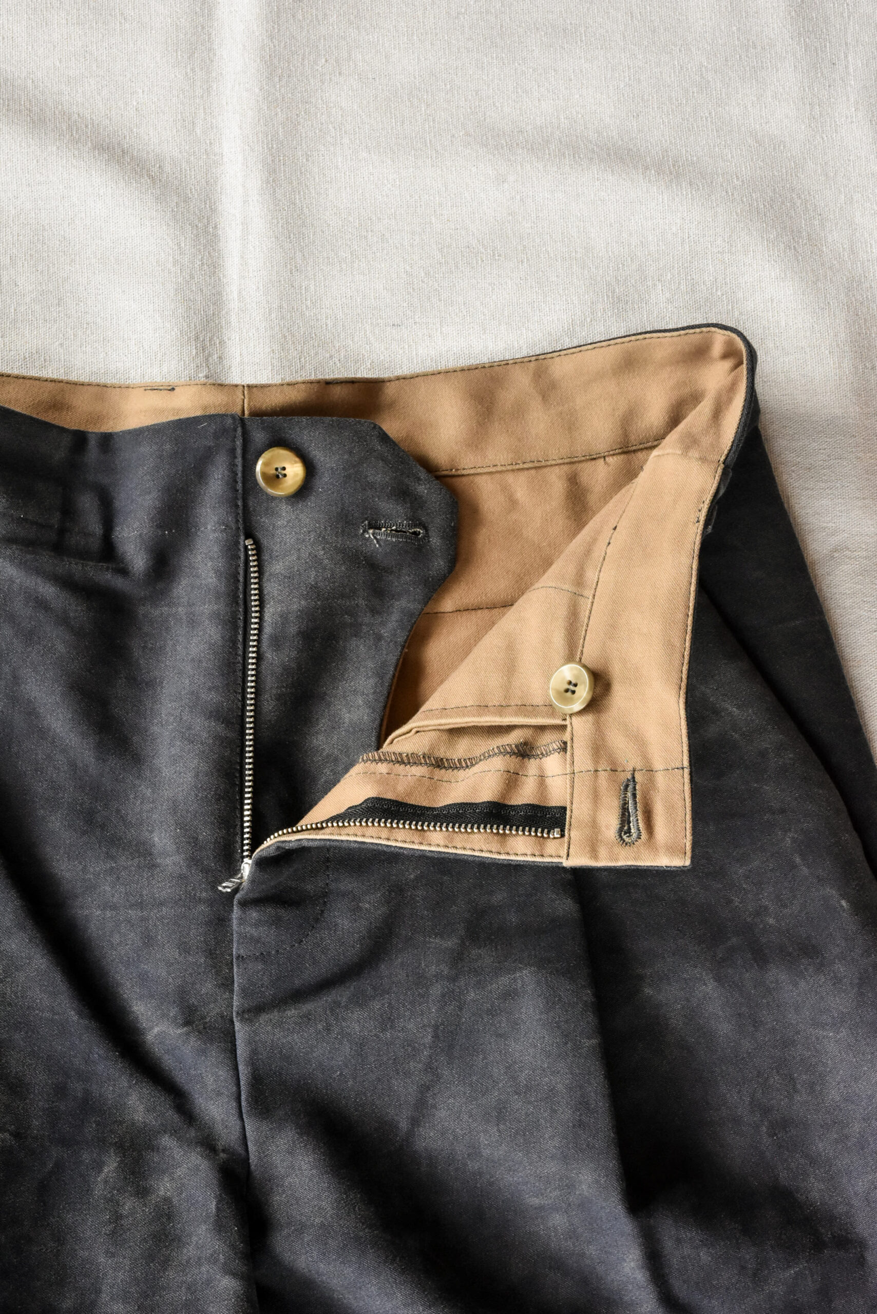 Frank Leder Washed Moleskin Trousers