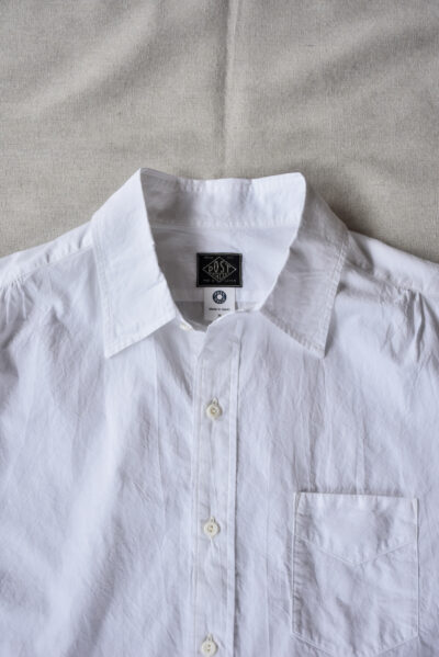 Post O’Alls Original BL Shirt High Count Broadcloth White