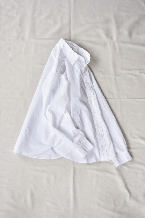 Post O’Alls Original BL Shirt High Count Broadcloth White