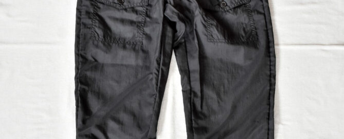 Post O’Alls Town & Country Pants Crinkle Nylon Taffeta Black