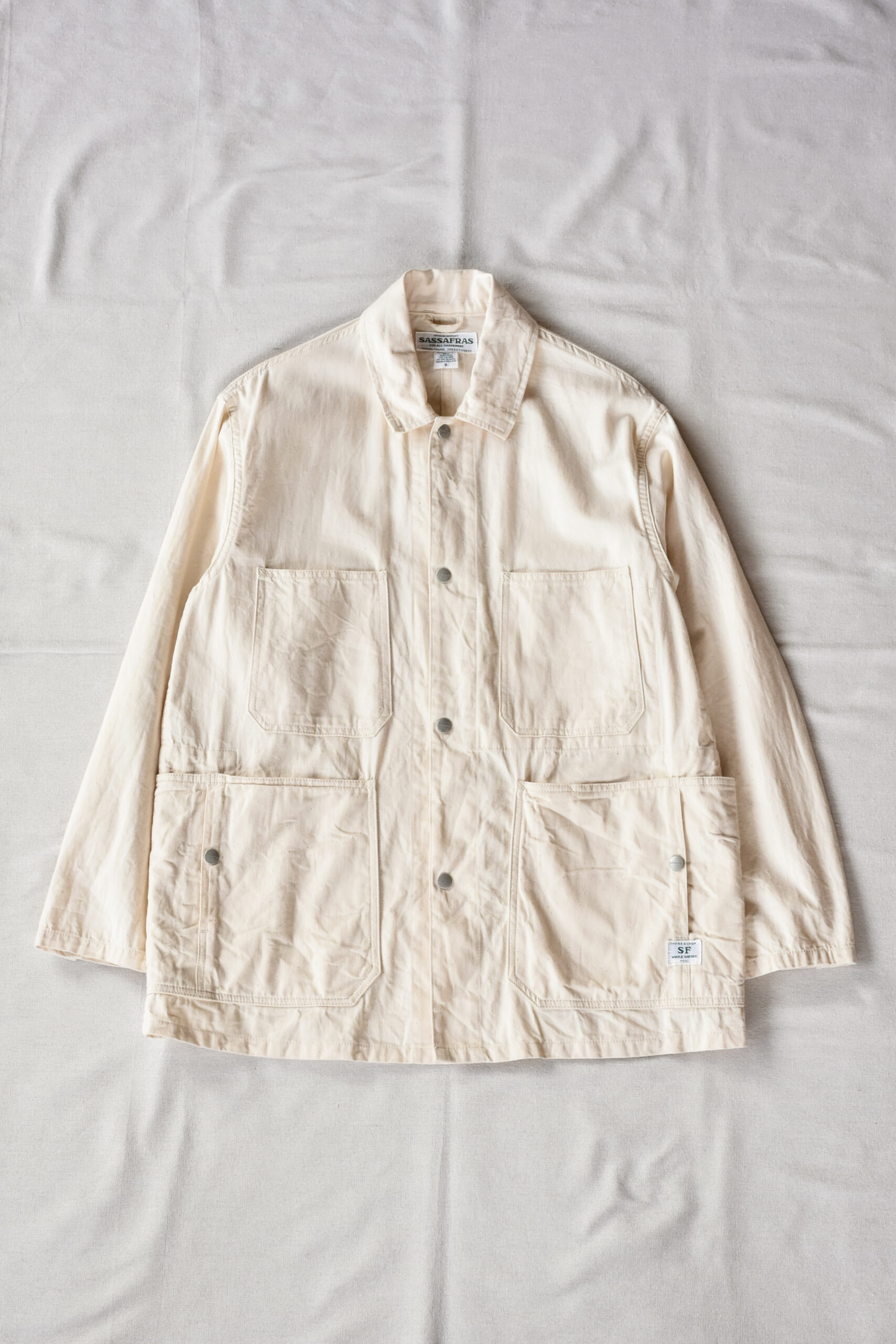 SASSAFRAS Green Thumb Jacket 8oz Denim Natural