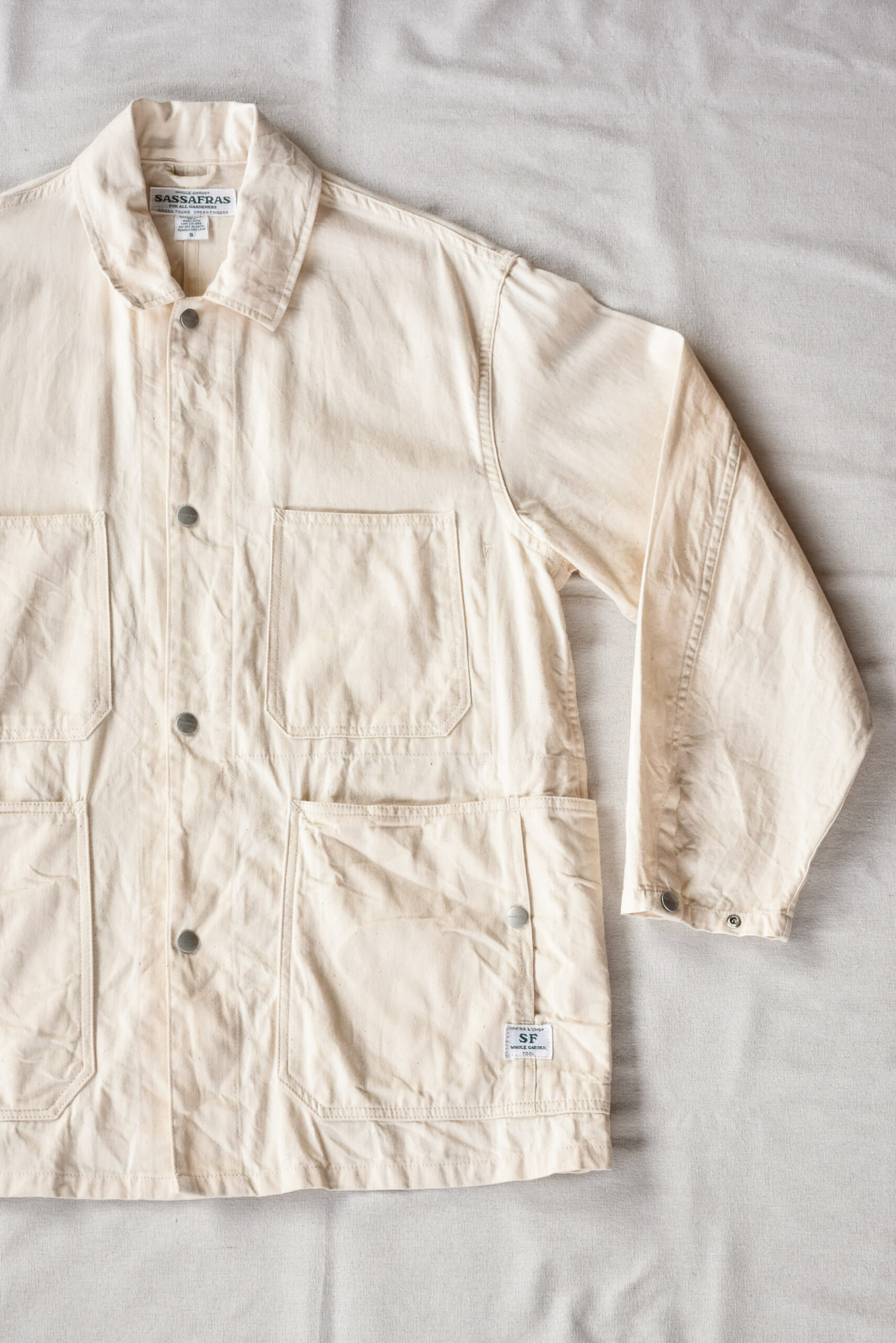 SASSAFRAS Green Thumb Jacket 8oz Denim Natural