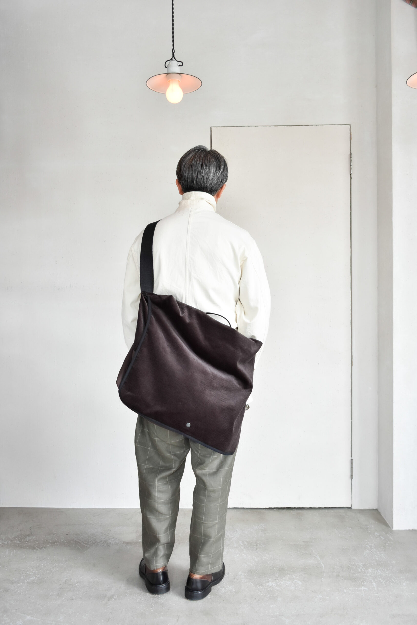 QUILP SCOTT Baker Pants Wool Linen Windowpane Olive