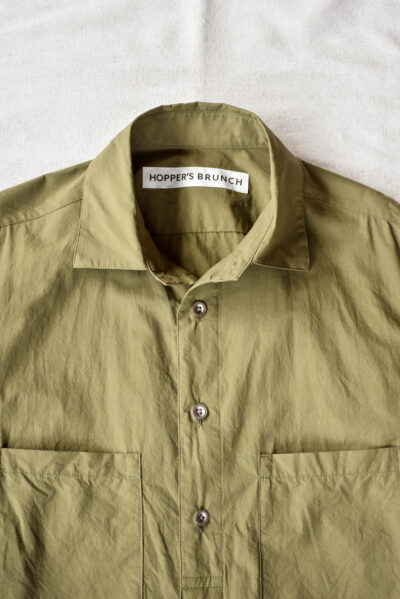 HOPPER'S BRUNCH Shirts Jacket Washer Typewriter Olive