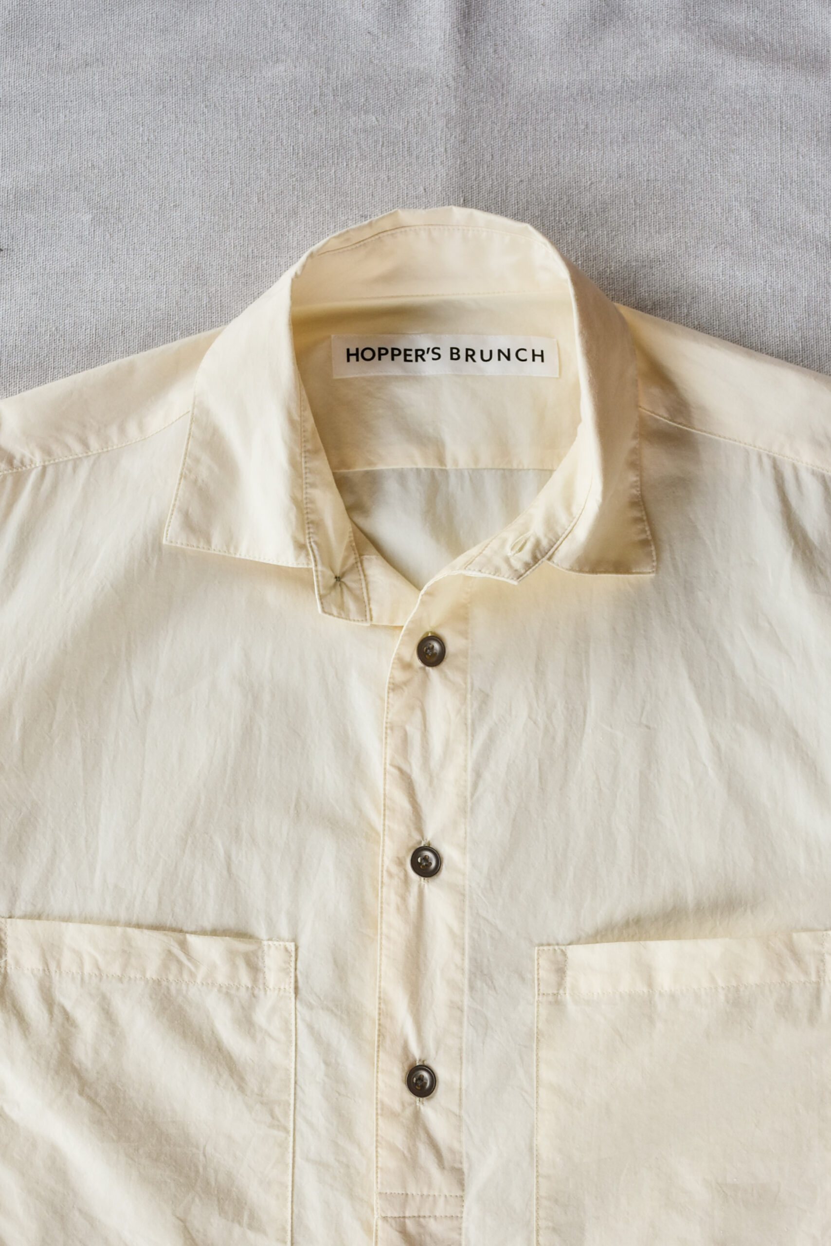 HOPPER'S BRUNCH Shirts Jacket Washer Typewriter Ivory