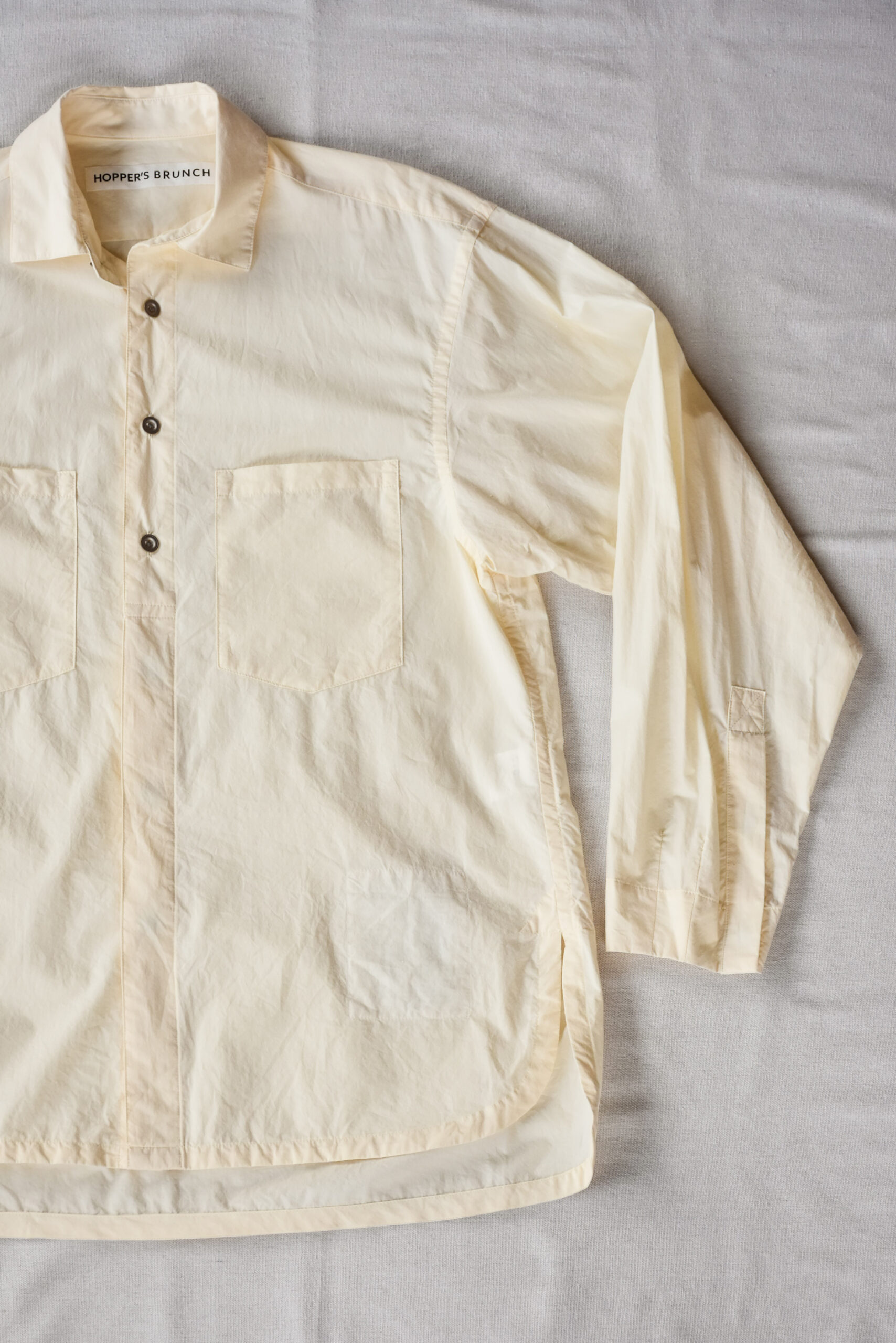 HOPPER'S BRUNCH Shirts Jacket Washer Typewriter Ivory