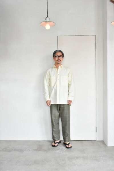 HOPPER'S BRUNCH Shirts Jacket Washer Typewriter Ivory