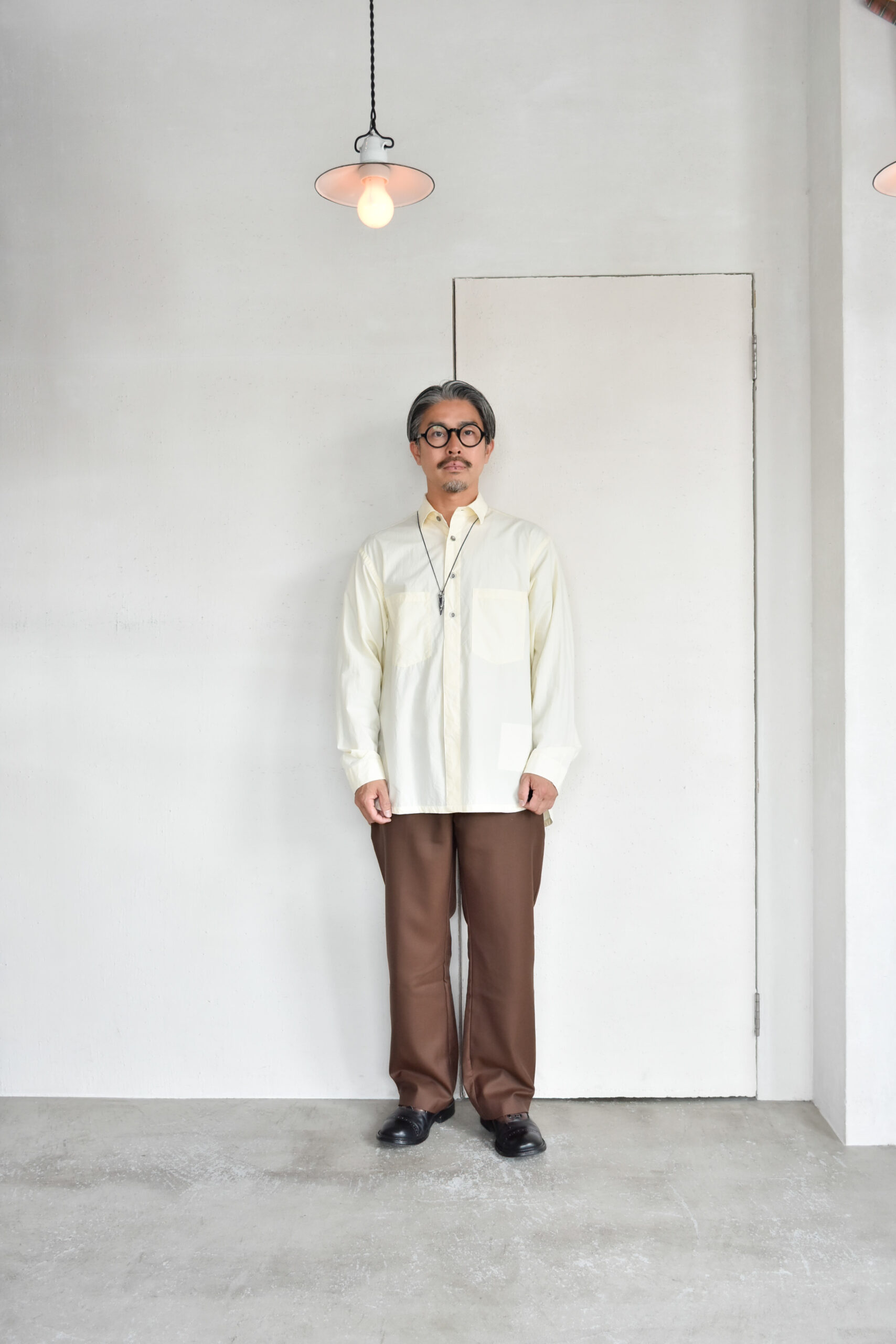 HOPPER'S BRUNCH Shirts Jacket Washer Typewriter Ivory