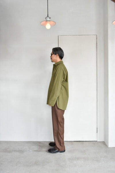 HOPPER'S BRUNCH Shirts Jacket Washer Typewriter Olive