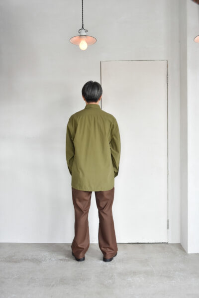 HOPPER'S BRUNCH Shirts Jacket Washer Typewriter Olive