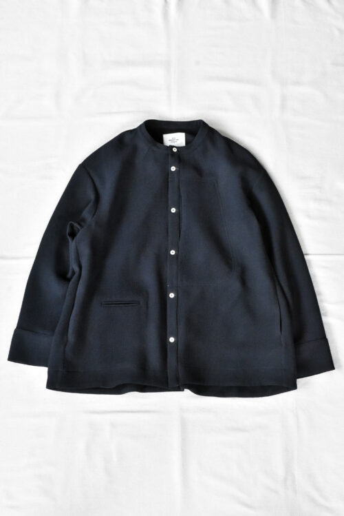 QUILP HAKIM Pyjama Shirt Dead Stock Navy Crepe