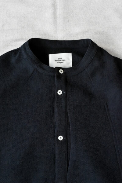QUILP HAKIM Pyjama Shirt Dead Stock Navy Crepe