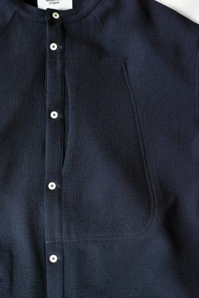 QUILP HAKIM Pyjama Shirt Dead Stock Navy Crepe