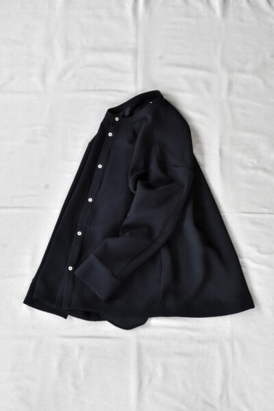 QUILP HAKIM Pyjama Shirt Dead Stock Navy Crepe