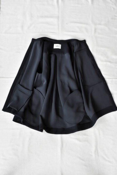 QUILP HAKIM Pyjama Shirt Dead Stock Navy Crepe