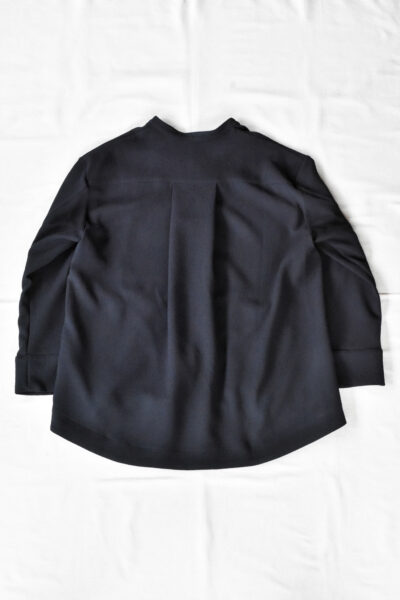 QUILP HAKIM Pyjama Shirt Dead Stock Navy Crepe