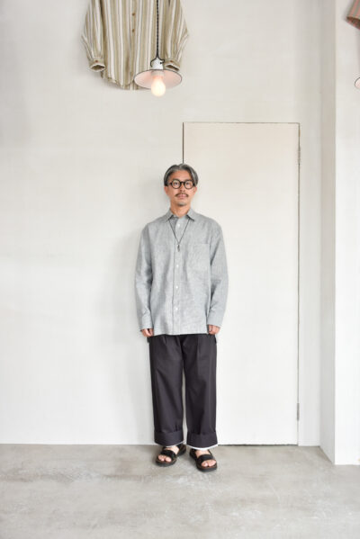 QUILP WECKL Shirt Cotton Linen Houndstooth
