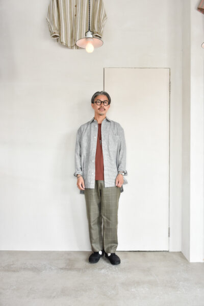 QUILP WECKL Shirt Cotton Linen Houndstooth