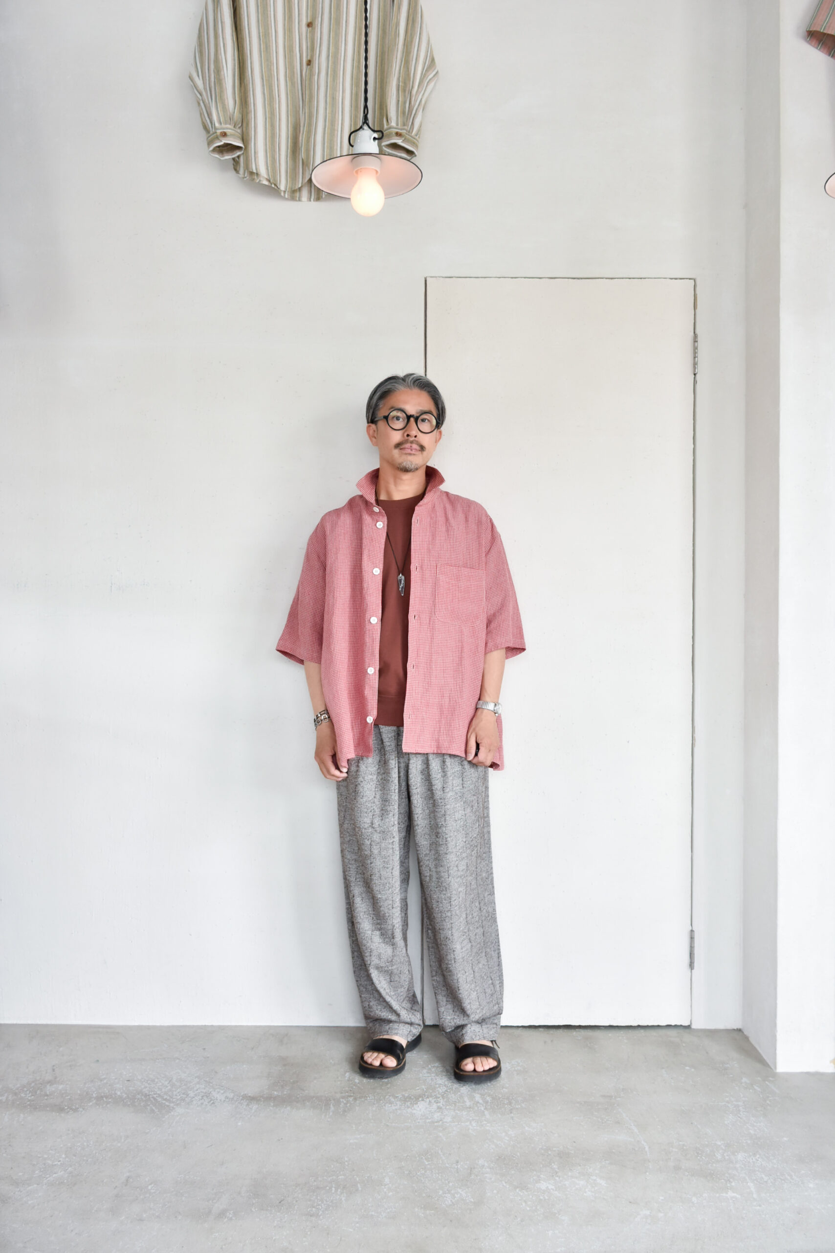 FilMelange ELMER Extra Mini Urage Short Sleeve Sweat Terracotta