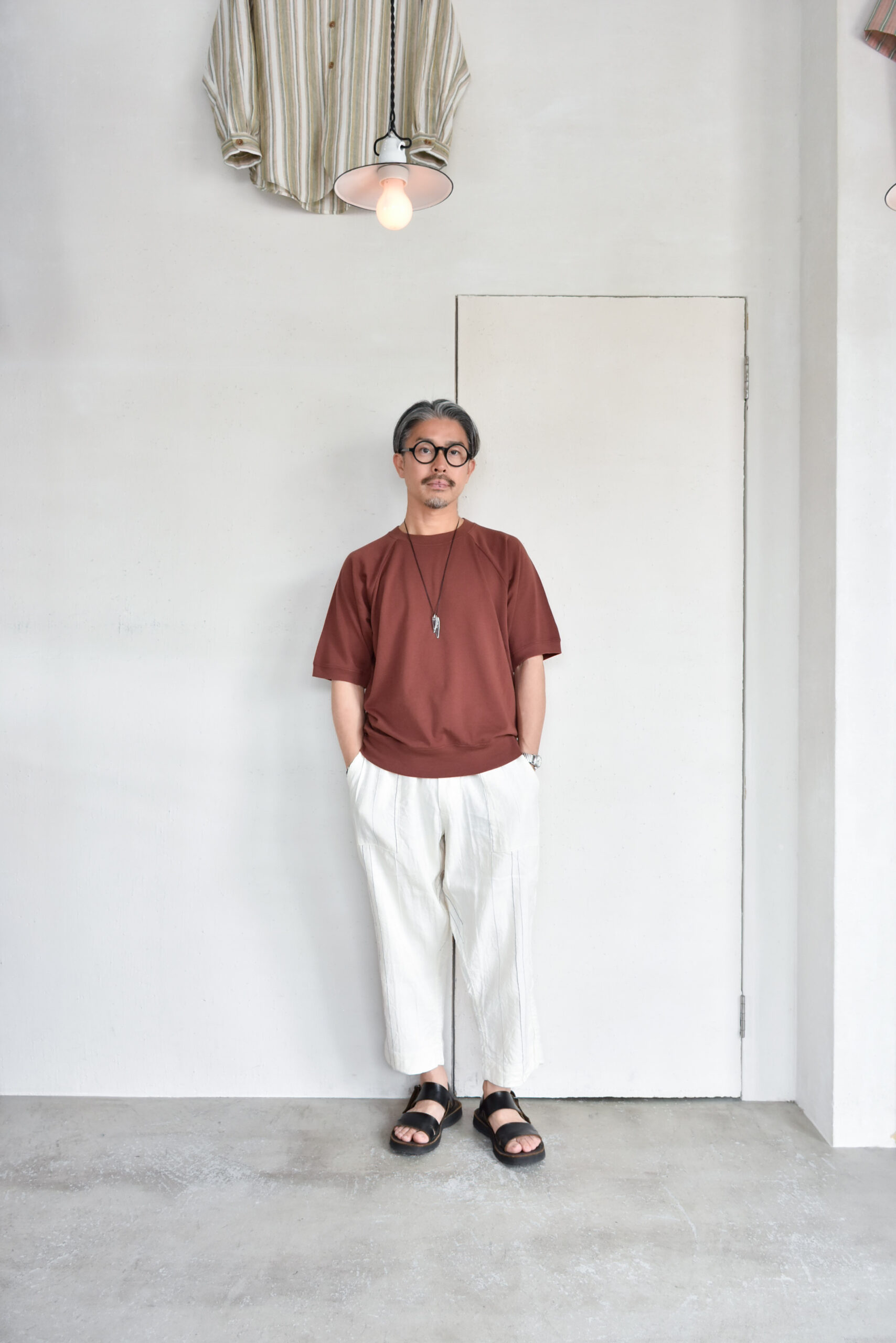 FilMelange ELMER Extra Mini Urage Short Sleeve Sweat Terracotta