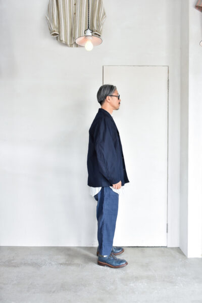 HOPPER'S BRUNCH Traveler Jacket Cotton Nylon Indigo