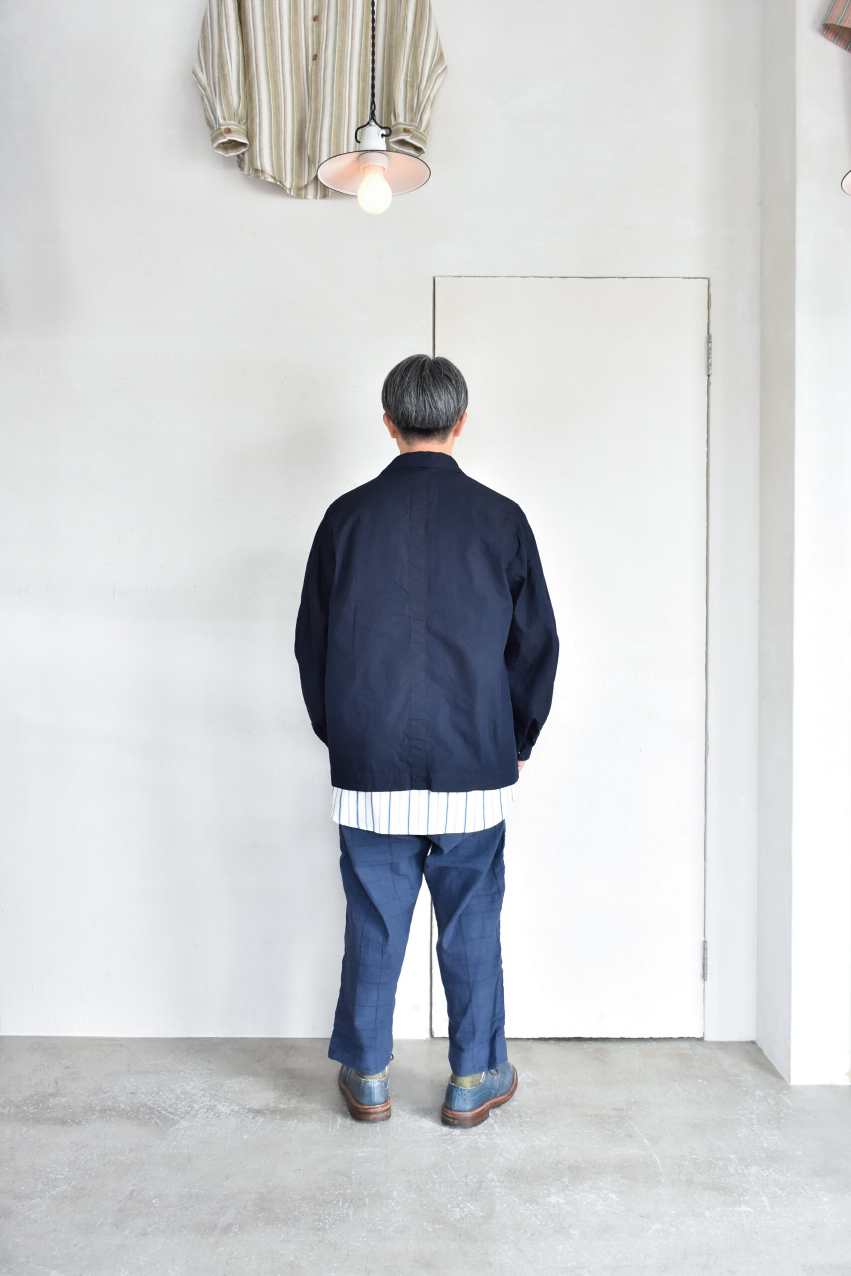 HOPPER'S BRUNCH Traveler Jacket Cotton Nylon Indigo