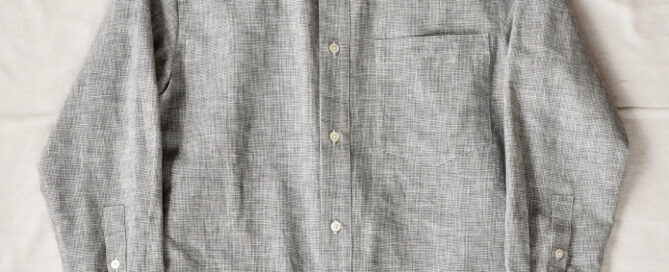 QUILP WECKL Shirt Cotton Linen Houndstooth