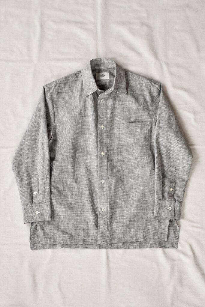 QUILP WECKL Shirt Cotton Linen Houndstooth