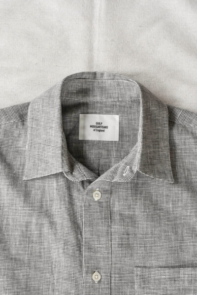 QUILP WECKL Shirt Cotton Linen Houndstooth