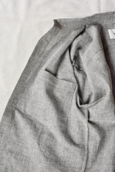 QUILP WECKL Shirt Cotton Linen Houndstooth