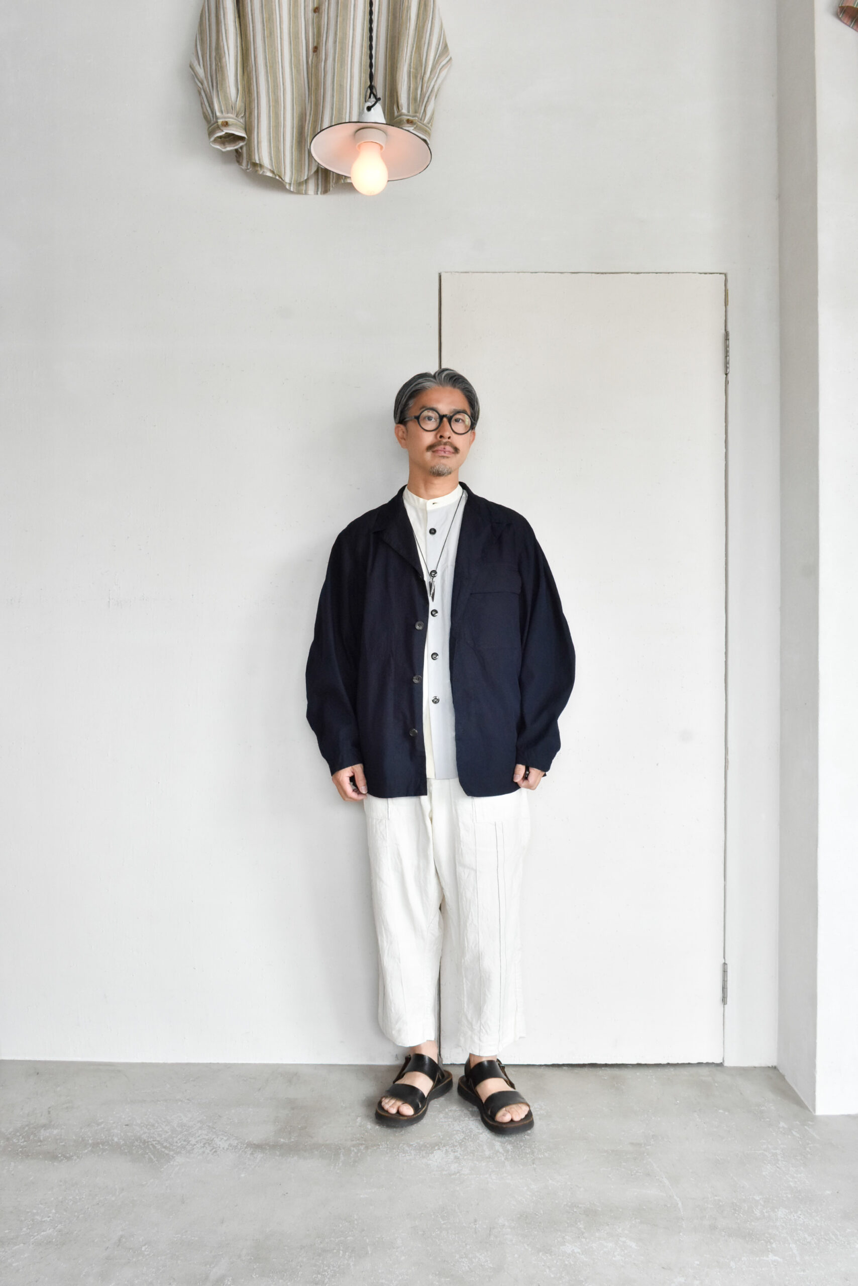 HOPPER'S BRUNCH Traveler Jacket Cotton Nylon Indigo