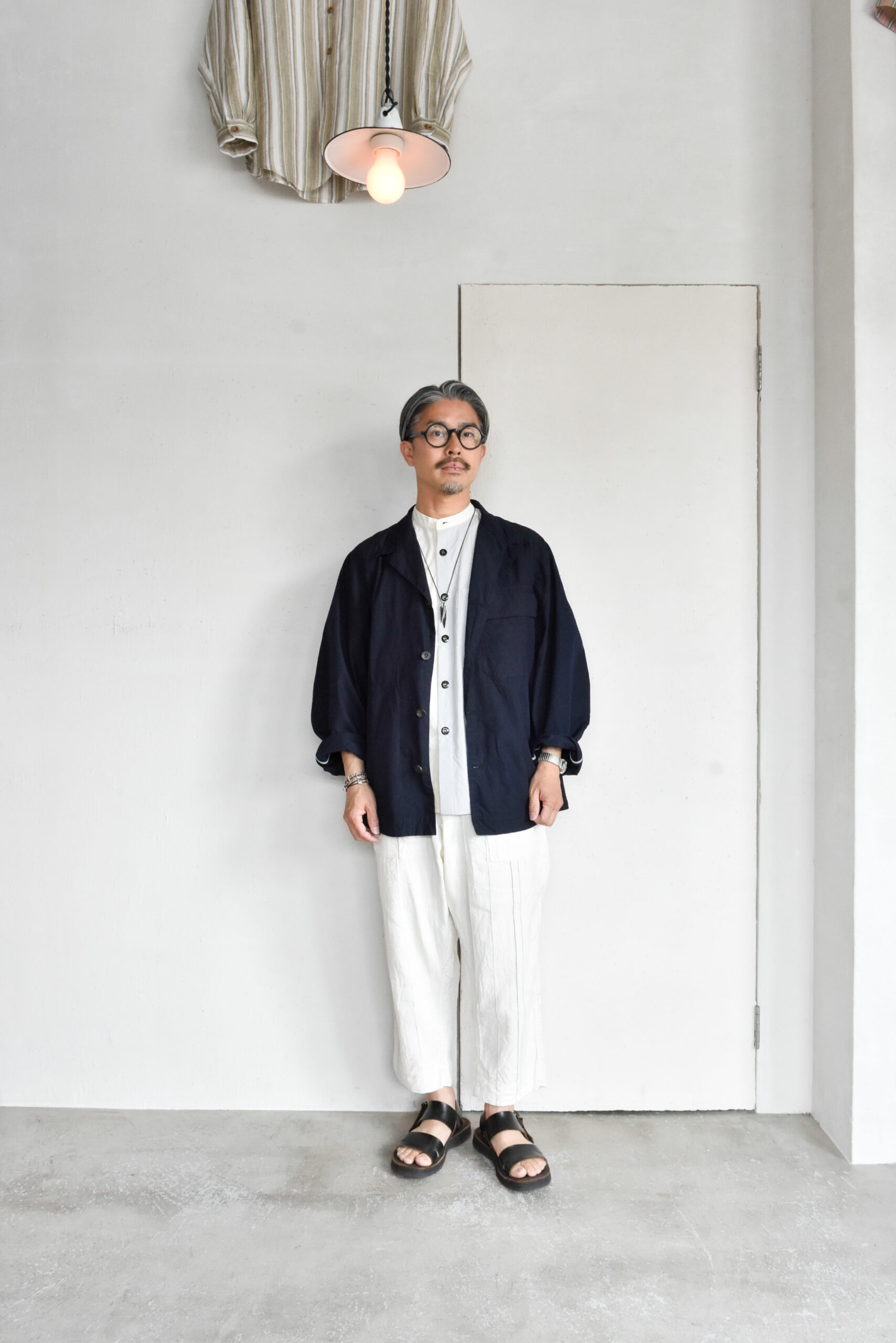 HOPPER'S BRUNCH Traveler Jacket Cotton Nylon Indigo