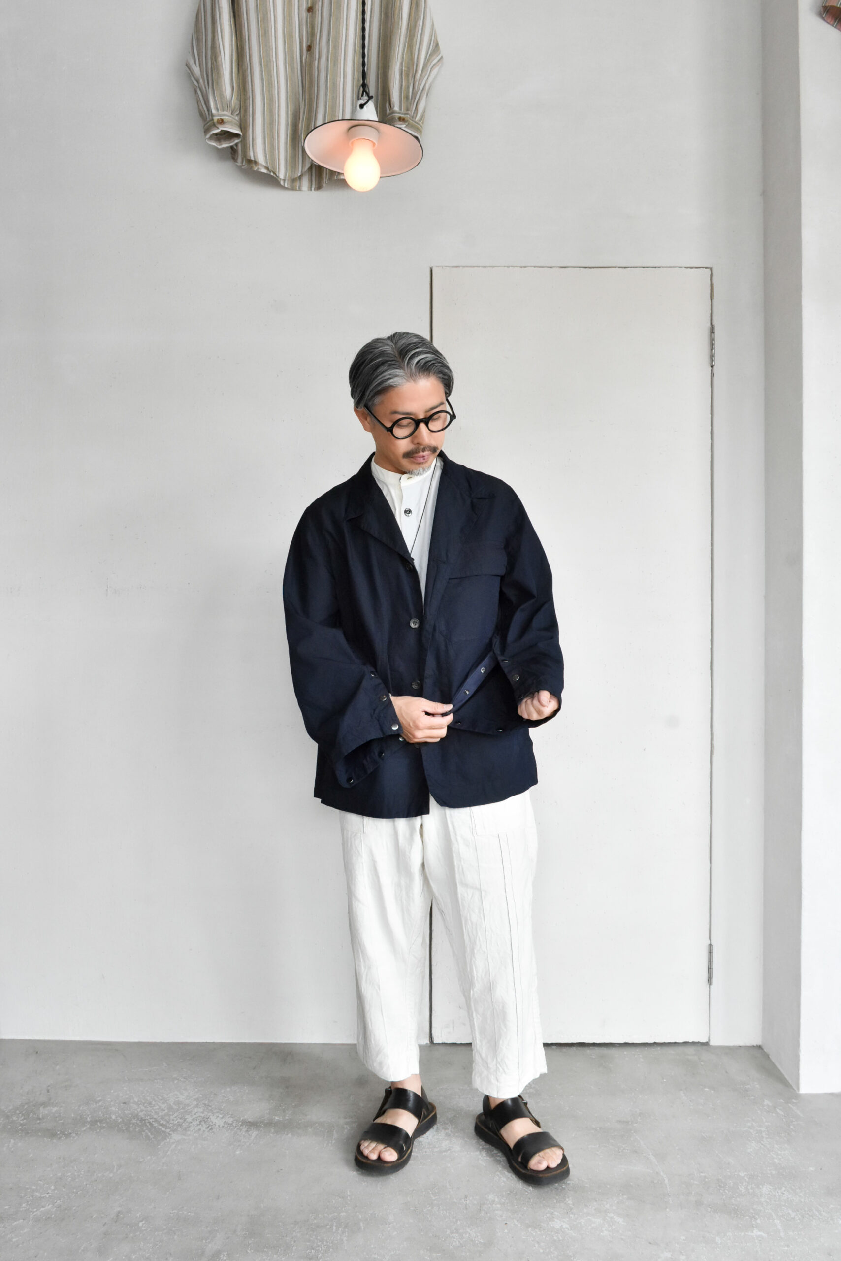 HOPPER'S BRUNCH Traveler Jacket Cotton Nylon Indigo