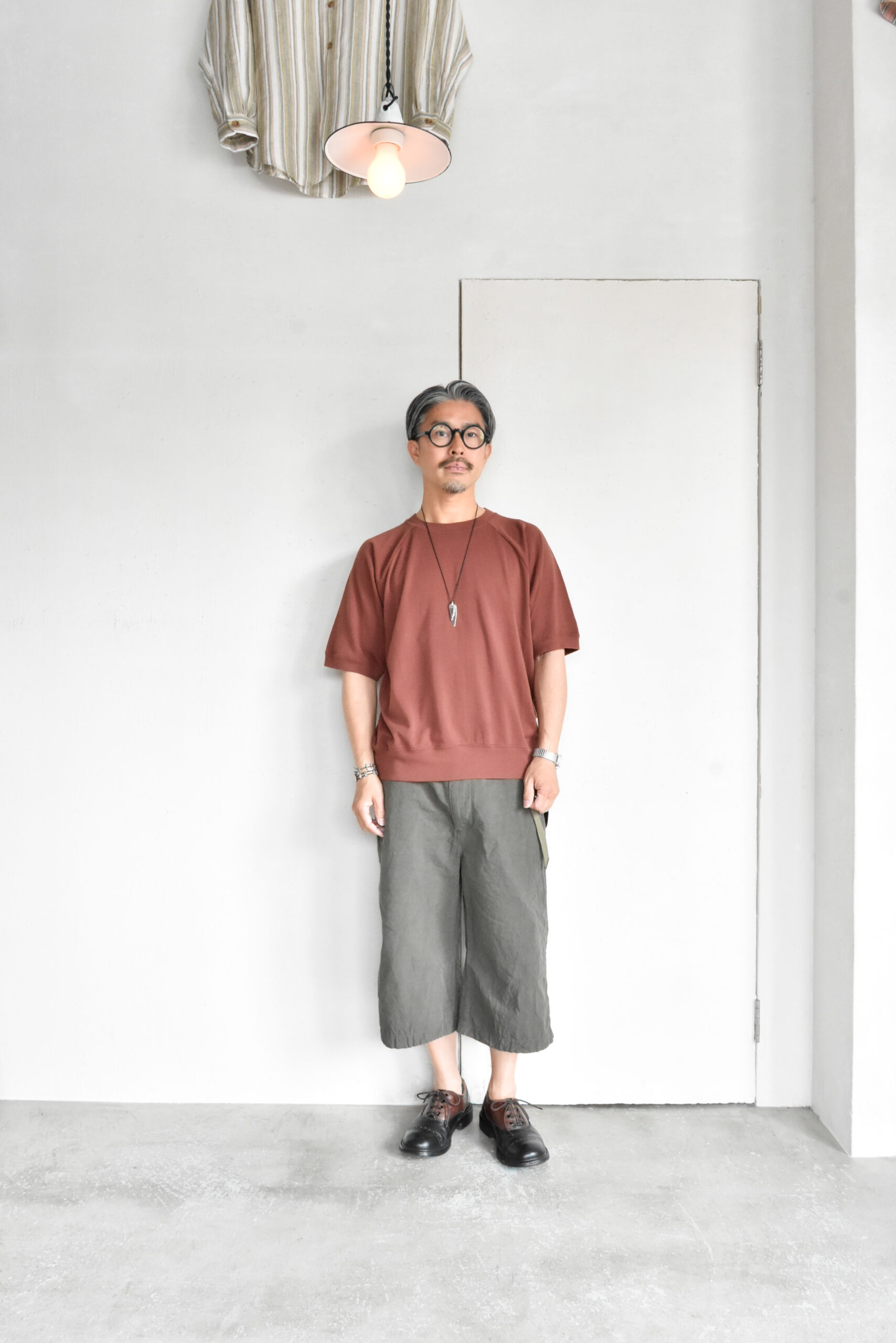 FilMelange ELMER Extra Mini Urage Short Sleeve Sweat Terracotta