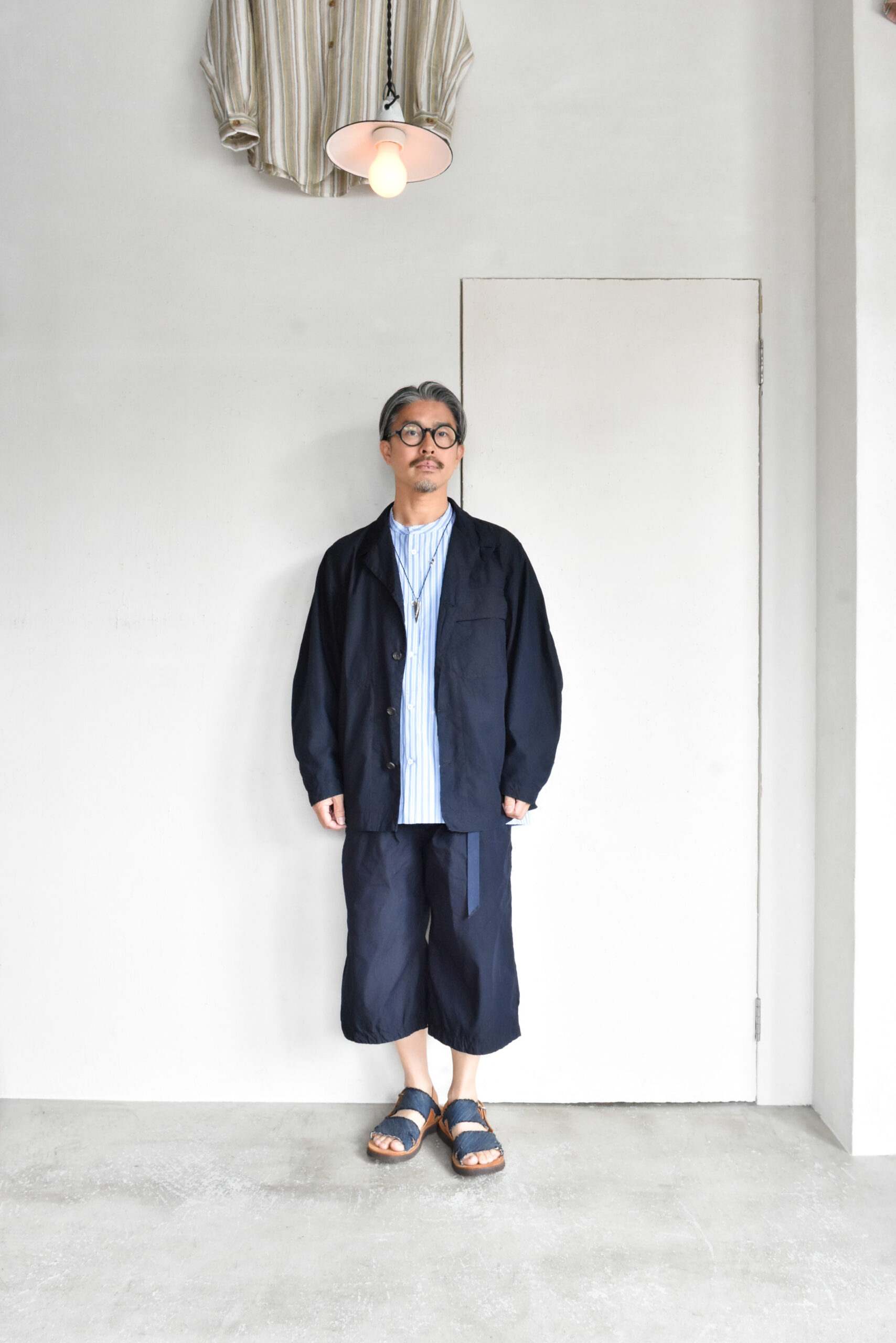 HOPPER'S BRUNCH Traveler Jacket Cotton Nylon Indigo