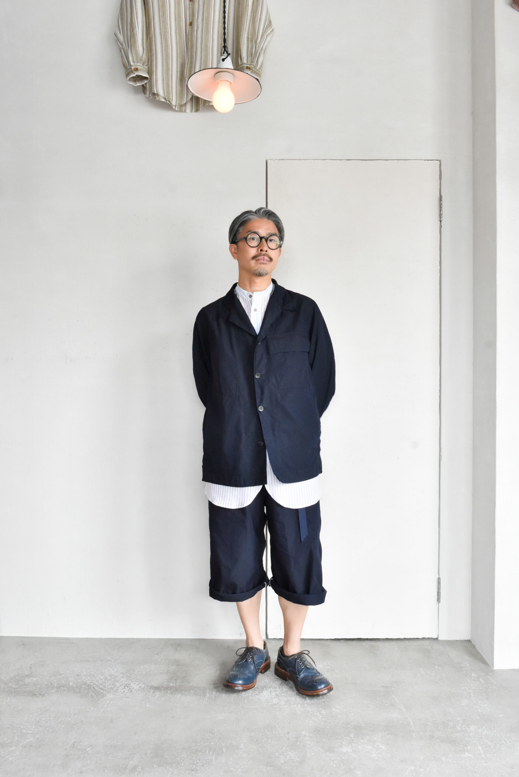 HOPPER'S BRUNCH Traveler Jacket Cotton Nylon Indigo