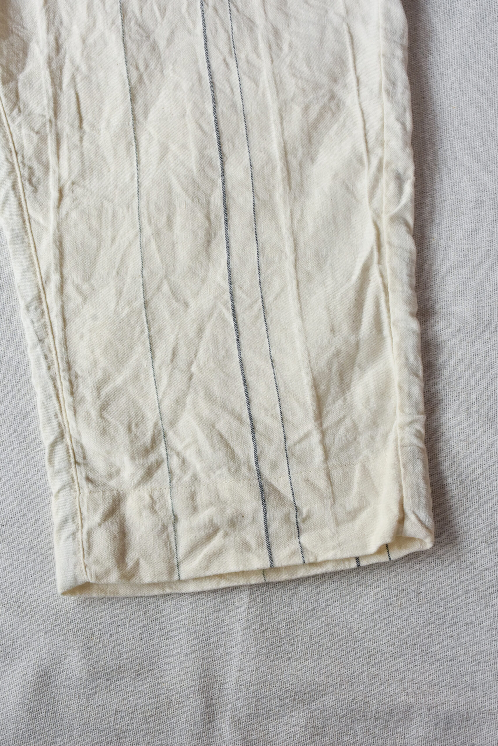 HOPPER‘S BRUNCH Linen Check Easy Pants Natural