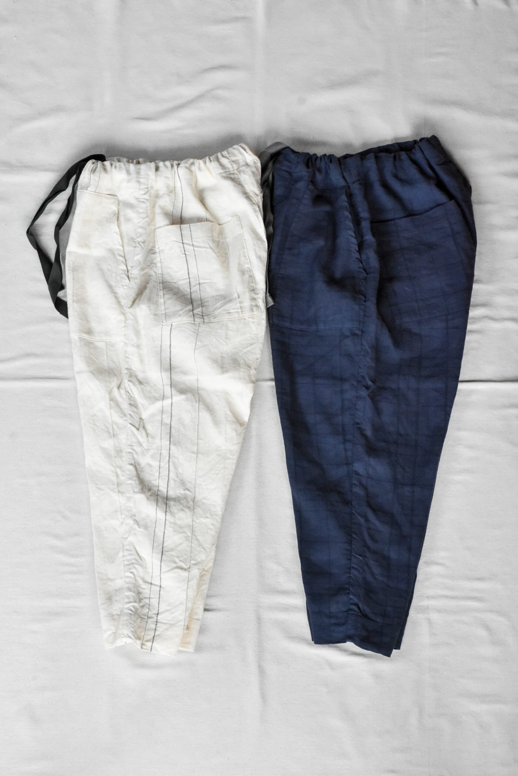 HOPPER‘S BRUNCH Linen Check Easy Pants