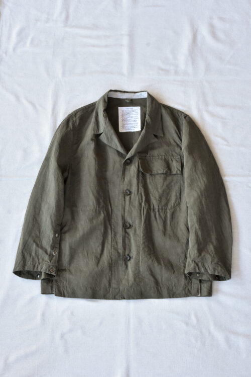 HOPPER'S BRUNCH Traveler Jacket Cotton Linen Olive