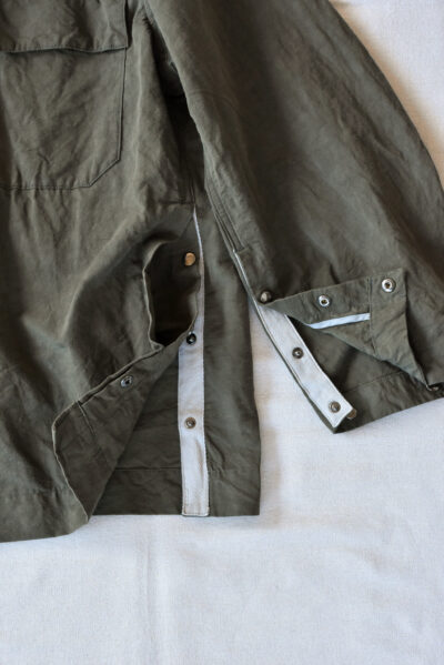 HOPPER'S BRUNCH Traveler Jacket Cotton Linen Olive