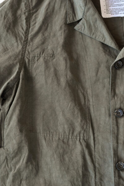 HOPPER'S BRUNCH Traveler Jacket Cotton Linen Olive