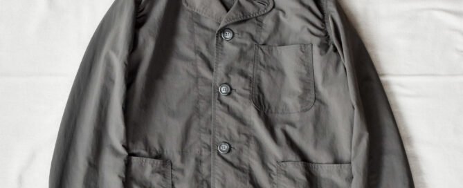 SASSAFRAS Sprayer Jacket Water Repellent Nylon Ripstop Charcoal