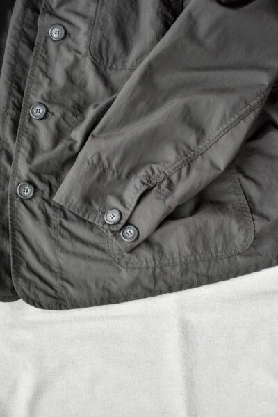 SASSAFRAS Sprayer Jacket Water Repellent Nylon Ripstop Charcoal