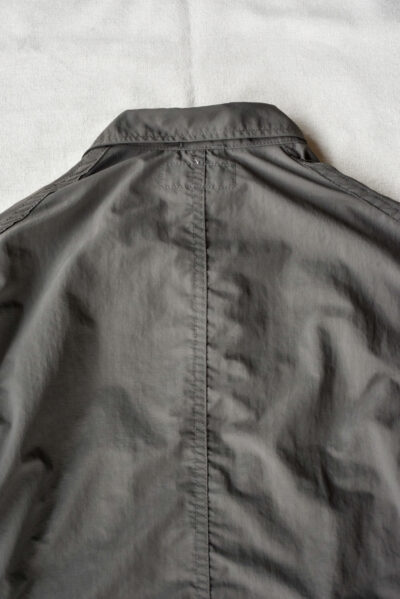 SASSAFRAS Sprayer Jacket Water Repellent Nylon Ripstop Charcoal