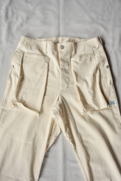 SASSAFRAS Digs Crew Pants 4/5 8oz Denim Natural