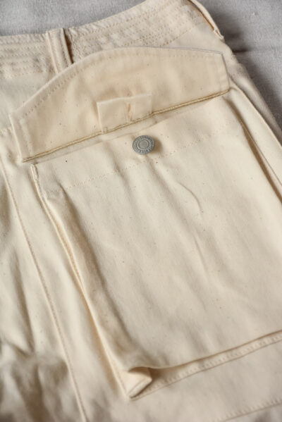 SASSAFRAS Digs Crew Pants 4/5 8oz Denim Natural