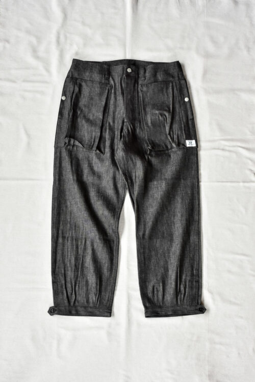 SASSAFRAS Digs Crew Pants 4/5 8oz Denim Black