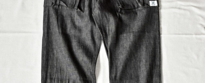 SASSAFRAS Digs Crew Pants 4/5 8oz Denim Black