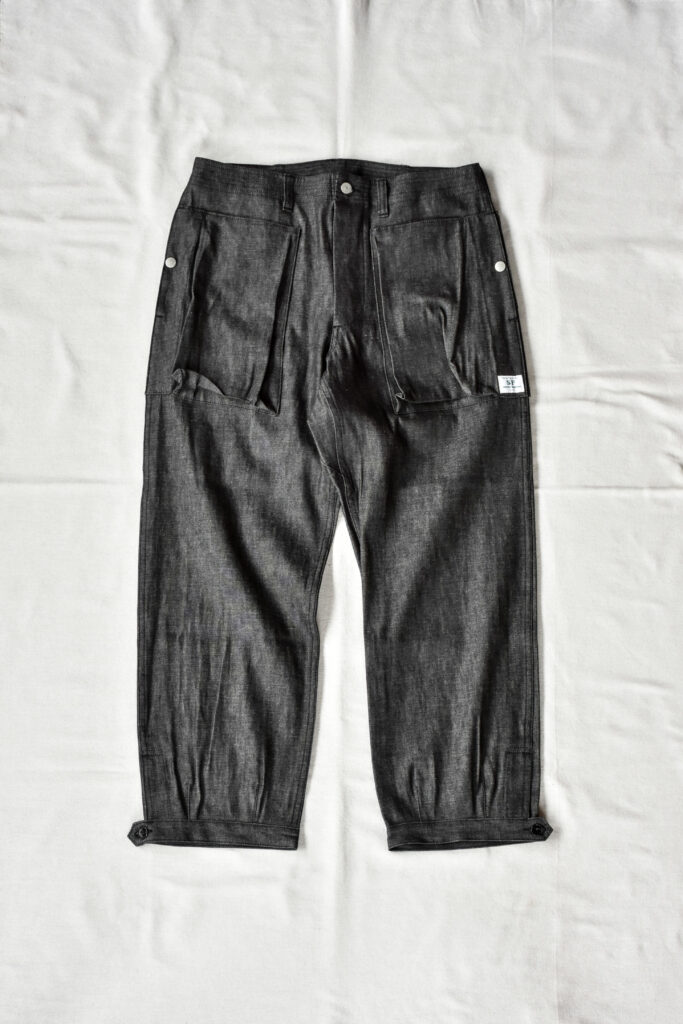 SASSAFRAS Digs Crew Pants 4/5 8oz Denim Black