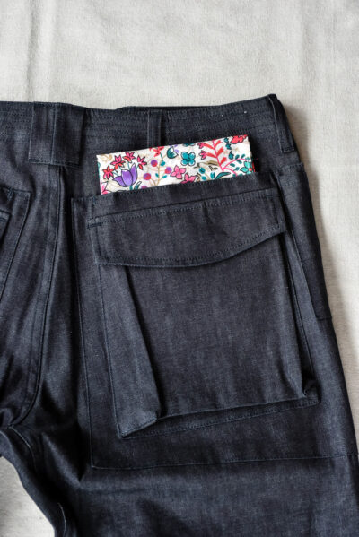 SASSAFRAS Digs Crew Pants 4/5 8oz Denim Indigo